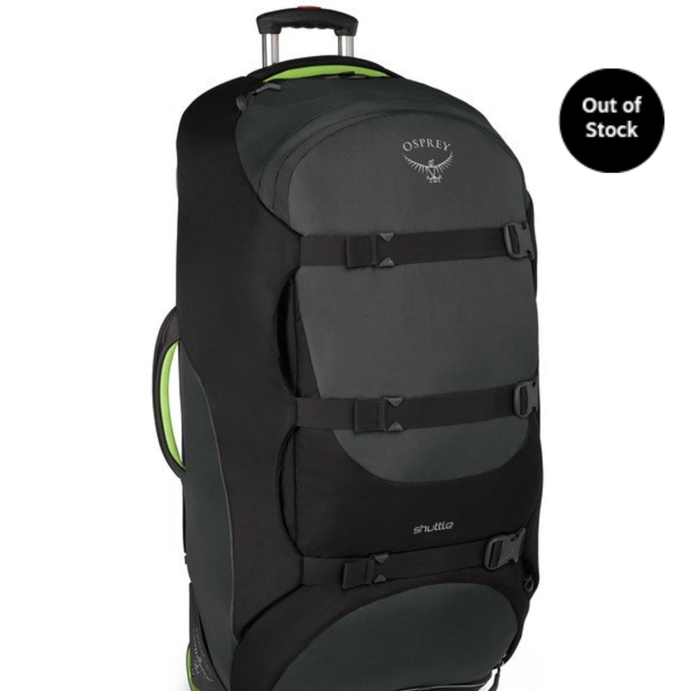Osprey Shuttle 130L/36” wheeled luggage black